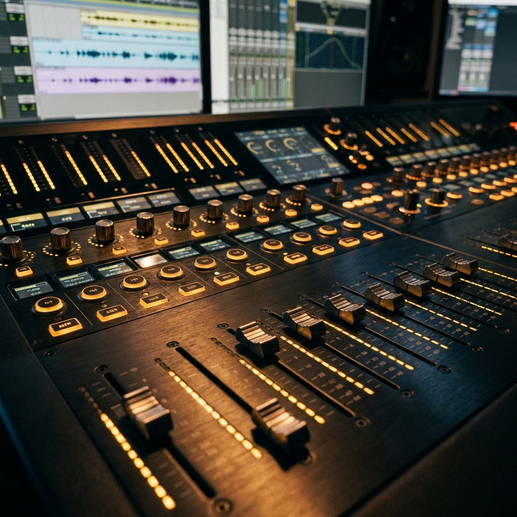 Mixing Console at THE MAD Studio